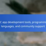 HTC app development tools, programming languages, and community support