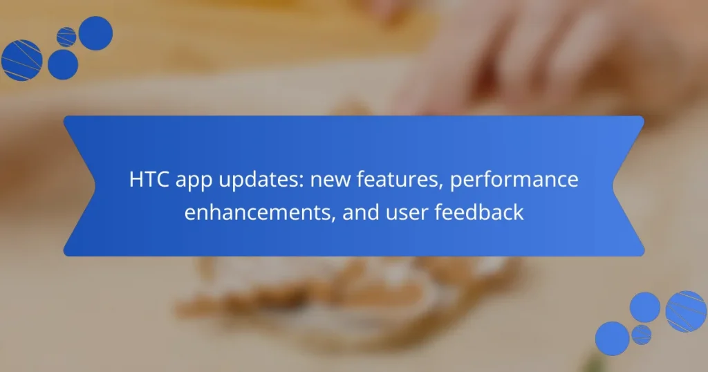 HTC app updates: new features, performance enhancements, and user feedback