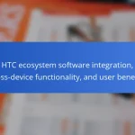 HTC ecosystem software integration, cross-device functionality, and user benefits
