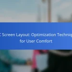 HTC Screen Layout: Optimization Techniques for User Comfort