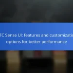 HTC Sense UI: features and customization options for better performance