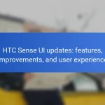 HTC Sense UI updates: features, improvements, and user experience