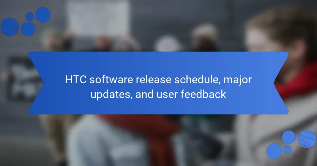 HTC software release schedule, major updates, and user feedback