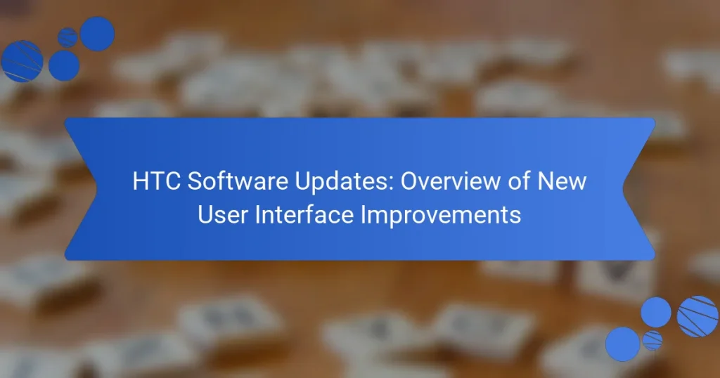 HTC Software Updates: Overview of New User Interface Improvements