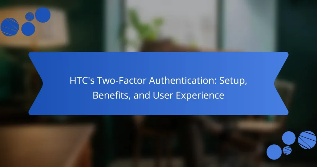 HTC’s Two-Factor Authentication: Setup, Benefits, and User Experience